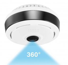 HD çözünürlüklü + IR LED'li 360 ° panoramik WiFi kamera