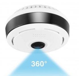 360 ° panoramic WiFi camera na may resolusyon ng HD + IR LED