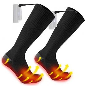 ถุงเท้าอุ่นไฟฟ้า - 3 ระดับอุณหภูมิพร้อมแบตเตอรี่ 2x2200mAh
