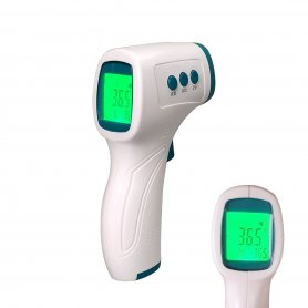 Pannetermometer kontaktløst + infrarødt med hukommelse til 32 målinger