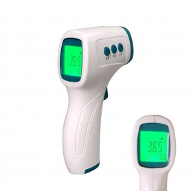 Voorhoofdthermometer contactloos + infrarood met geheugen voor 32 metingen