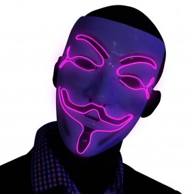 Vendetta mask LED - purple