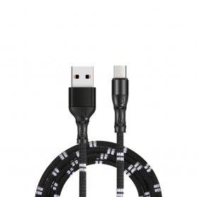 Micro USB - USB cable para sa cellphone na may disenyo ng Bambu at 1m ang haba