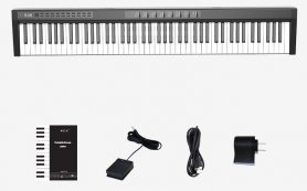 Clavier électronique (piano numérique) 125cm avec 88 touches + bluetooth + haut-parleurs stéréo