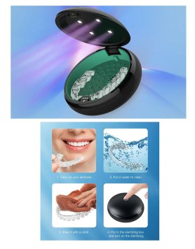 UV čistič dezinfekční 57ml se sterilizací na chrániče zubů / zubní pomůcky / vyrovnávače