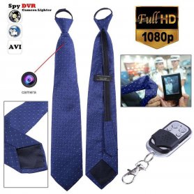 Hidden tie spy camera Full HD + micro SD support up to 32 GB