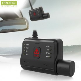 4-Kanal-Auto-DVR-Recorder + Front-Full-HD-Kamera + GPS/WIFI/4G + Echtzeitüberwachung + Live-Ansicht – PROFIO X6