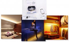 LED-remsor för rummet 1,5M remsa med rörelsesensor + justerbar avstängningstid - PACK