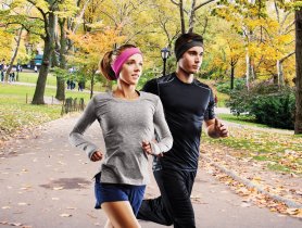 Casques pour courir avec contrôle du volume du microphone +