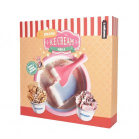 Mga homemade icecream roll - Rolling ice cream bowl na may 2 spatula + kutsara + 6 na amag