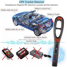 Handheld bug detector + GPS-locators 2G/3G/4G/LTE/WIFI + camera's