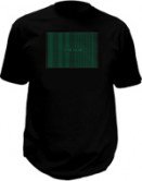 MATRIX LED equalizer shining T-shirt