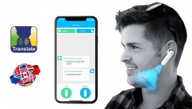 Voice translator prin căști Bluetooth WT2 Plus - traducere în timp real