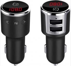 FM transmitter with Bluetooth handsfree with MP3/WMA decoder + 2x USB car charger