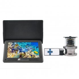 Pencari ikan (sonar) dengan LCD 5" + kamera zoom FULL HD + LED + IR LED + perlindungan IP68 + kabel 20M