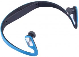 Sportskjørte hodetelefoner vanntette + trådløse med støtte Micro SD-kort