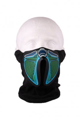 Cyber ​​Proton LED mask - sunet sensibil