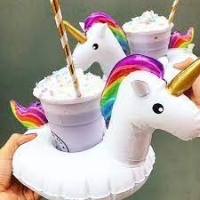 Flytande uppblåsbar mugghållare - Unicorn