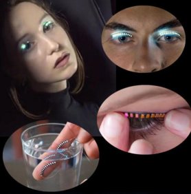 LED lashes - LED strip on the eyelid