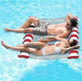 Flutuador de piscina - Rede de água inflável XXL 130x138 cm