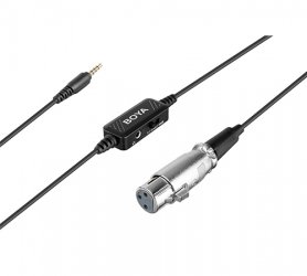 Digital audio out cable BOYA BY-BCA6 (XLR to 3,5 mm TRRS)