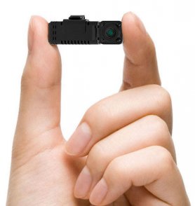 Førstepersonskamera (kamera som kan bæres på hodet) – Micro wifi P2P-kamera (1,6x4,5 cm) med HD + 4 IR