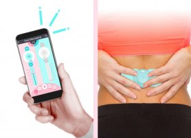 Autocollant de massage - coussin corporel électrique pour massage avec Bluetooth (iOS / Android) - Dr. Music POP