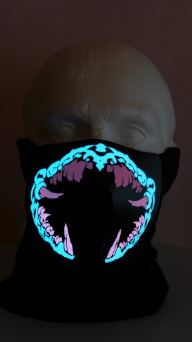 Light up mask Lycan - sound sensitive