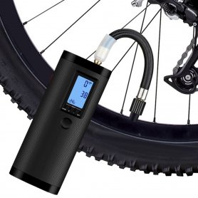 Pompe à vélo numérique intelligente automatique + banque d'alimentation + lampe de poche LED