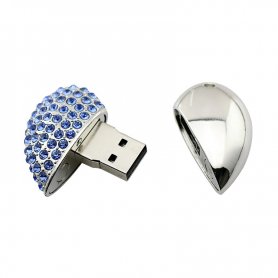 USB jewelery - Heart with diamonds