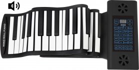Bantalan silikon gulung piano elektrik dengan 61 tombol + speaker Bluetooth