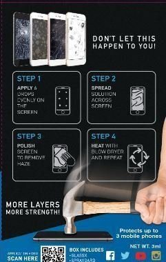 Nematoma apsauga išmaniajam telefonui - rinkinys „2 in 1 Nano GlassX + SprayGard“