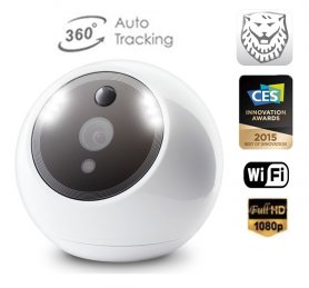 Intelligent ATOM videocamera di sicurezza IP con riconoscimento dei volti + per il controllo automatico e angolo di visione di 360 ° - CES Innovation Awards