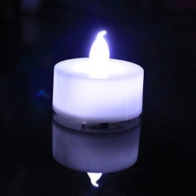 Candele batteria LED con luce bianca fredda