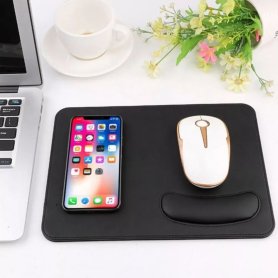 Smart podložka pod myš s integrovaným bezdrátovým nabíjením pro telefon - Bezdrátová nabíjecí podložka