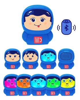 Mini kelliem b'wiċċ li jinbidel Bluetooth wireless portabbli 3W - Astronawta