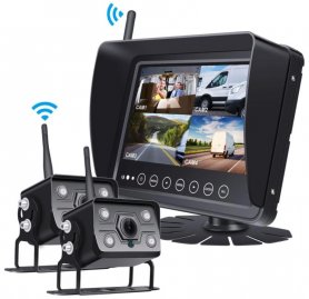 Caméra étanche SET avec AHD pour bateau/yacht/bateau/machine/voiture - Moniteur LCD 7" + 2x caméras WiFi