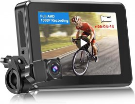 Rowerowa kamera cofania FULL HD SET + monitor 4,3" z funkcją nagrywania micro SD