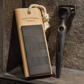 Sacapuntas de afeitar - afilador de cuchillas de afeitar de madera de lujo Gentleman's Choice