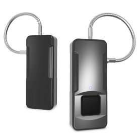 Mini bärbart intelligent lås med biometrisk fingeravtryckssensor