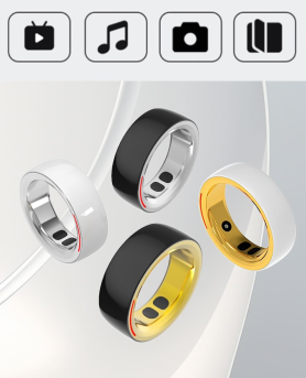 Smart Ring – intelligente tragbare Ringe mit KI (App über Smartphone iOS/Android)