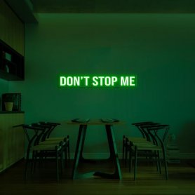 Illuminazione segnaletica LED 3D sul muro - DON´T STOP ME 100 cm