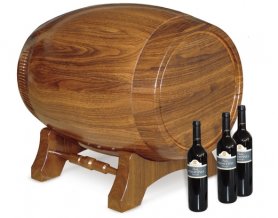 Small wine fridge in the shape of barrel - 20L/7 bottles