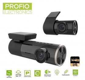 Dual WIFI car camera Mini - front 1080P + rear 1440P support 256GB + 24/7 parking mode
