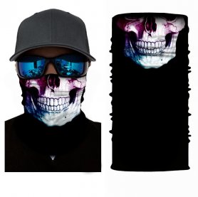 Ghost balaclava - Skeleton (penutup kepala pelbagai fungsi) untuk wajah