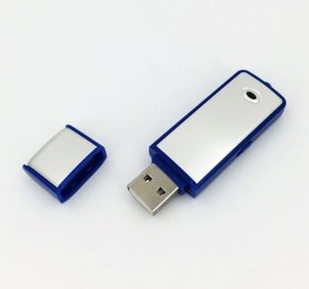 Skjult bærbar lydopptaker i USB-flashstasjon med 16 GB minne