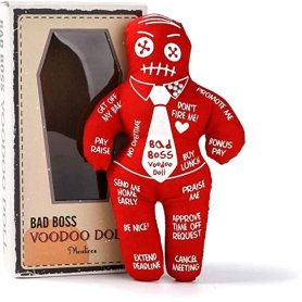 Κούκλα Boss Voodoo με καρφίτσες - Red Anti-stress Voodoo φιγούρα χαρακτήρας Bad Boss
