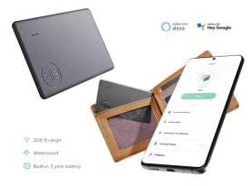 Tile Slim Bluetooth локатор - водонепроницаемый локатор со сроком службы батареи до 3 лет + дальность действия до 60м