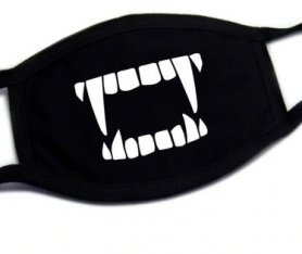 Защитные маски для лица из текстиля 100% хлопок - выкройка вампира