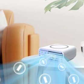 Bester Luftreiniger für Allergien + Ionisator + Luftbefeuchter + kabelloses Ladegerät 4in1